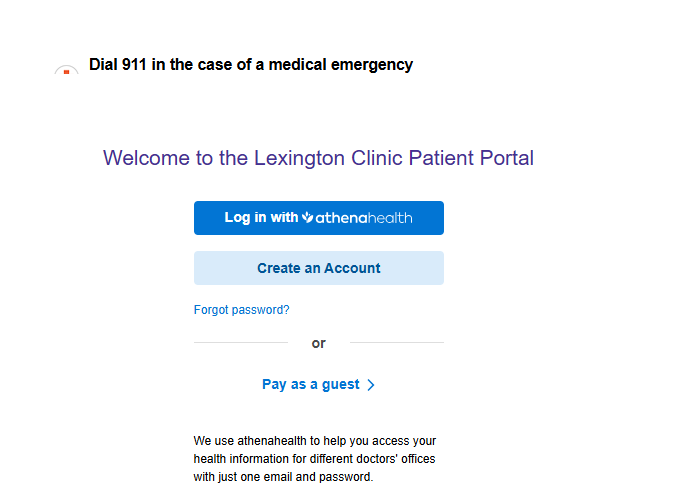 Lexington Clinic Patient Portal Login
